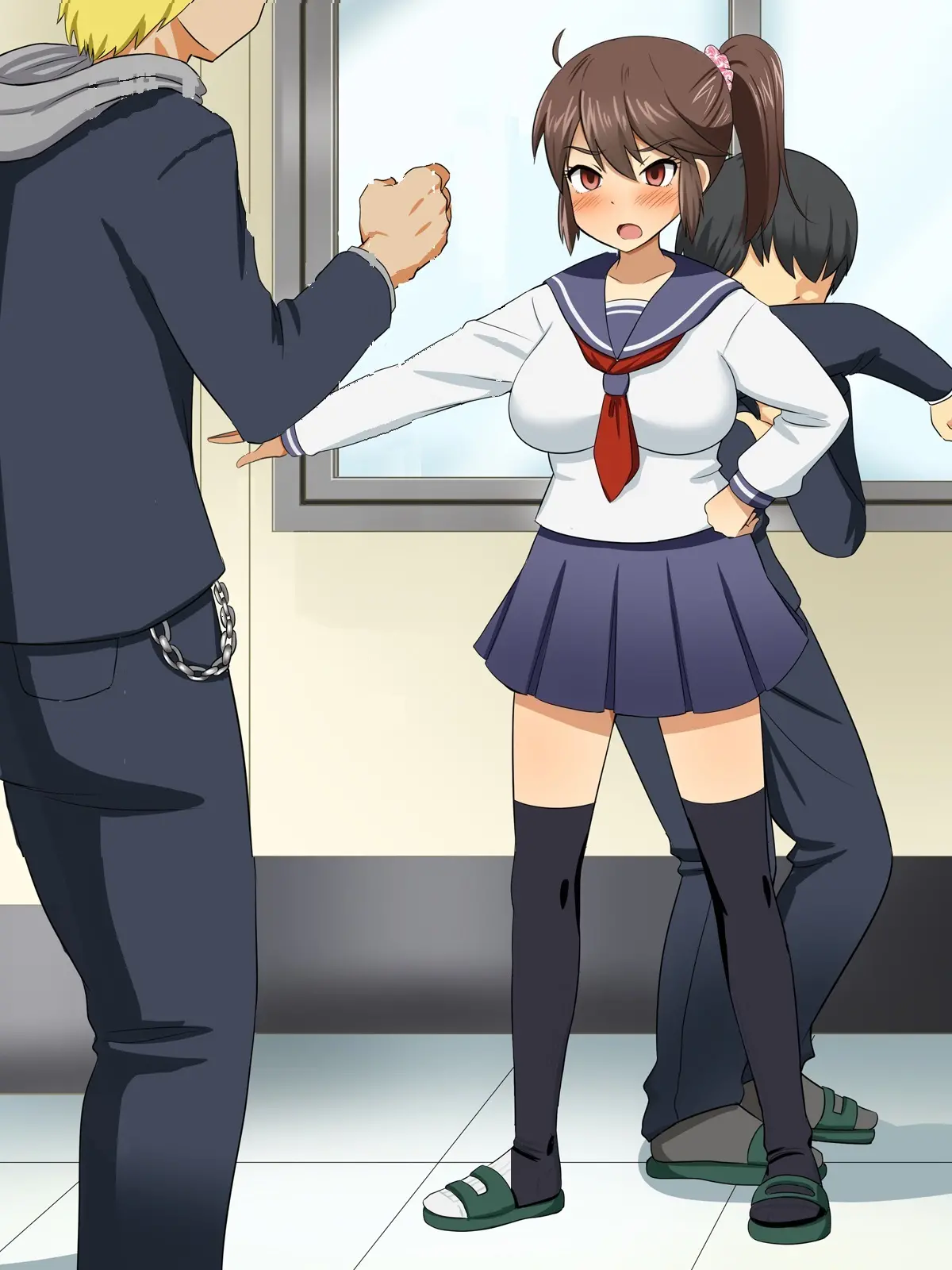 Charao Kara Boku O Mamotte Kureru Tsuyoki Na Anoko Ga, Itsunomanika Soitsu To Love Love Kozukuri Shite Ita Hanashi | 양아치로부터 날 지켜주던 여자애가, 어느샌가 그녀석이랑 러브러브 섹스하고있던 이야기